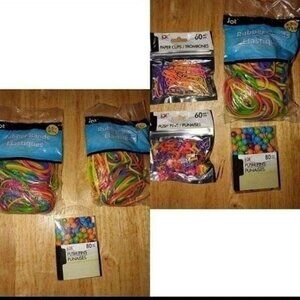 NEON COLOR SCHOOL/OFFICE ACCESSORIES-LOT-NEW